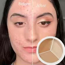 Barrier Foundation Palette with Brush Coverage for Dark Circles, Concealer